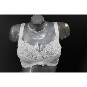 Just My Size 44B Comfort Lace Hidden Shapers Full Coverage Wireless Bra 1111